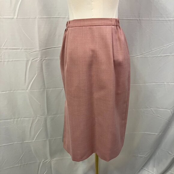 Mark Kay Vintage Skirt Suit Set Pink Grey Womens 6/8 Barbiecore Retro 70's 80's - Picture 15 of 16